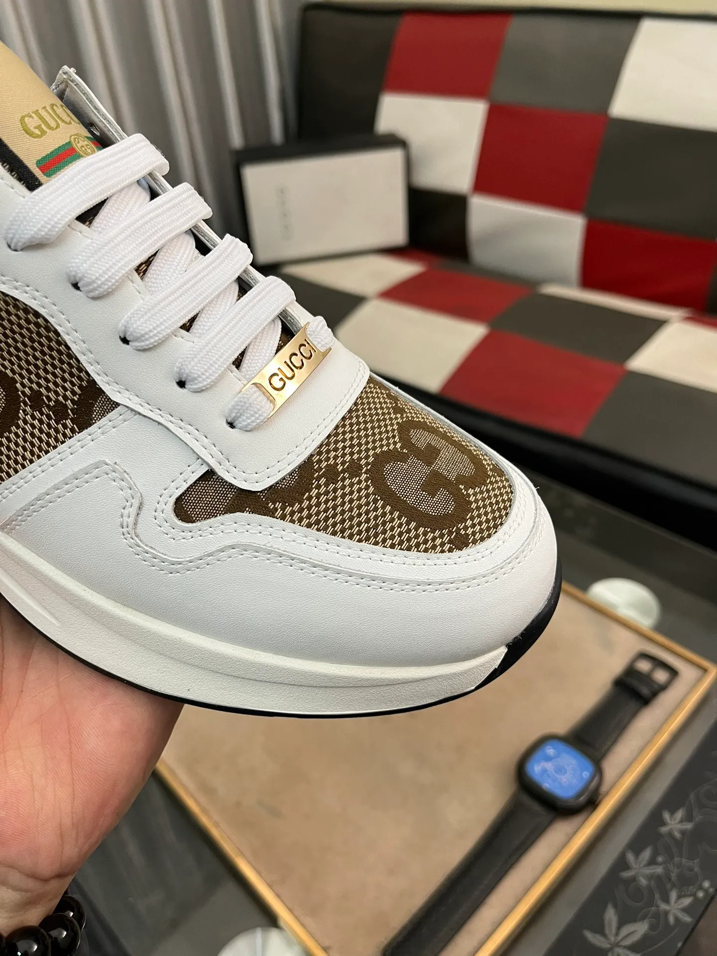 Men's Men's Shoes 💰420 ⌚️⌚️[GUCCI] Gucci men's casual shoes are absolutely popular 🔥The ultimate matching item for trendy men! Irresistible charm of super texture, the main recommendation, the upper is made of high-quality cowhide + breathable fabric, sheepskin feet, wear-resistant rubber sole, noble and elegant! Extremely comfortable🎁🎁You can be as handsome as you want💪 Size: 38-44!